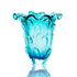 Vaso Murano G com Escamas Azul Esmeralda 