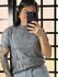 Blusa Trico trança 237 - Cinza 