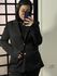 Blazer alongado barbara8216- preto 