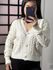 Casaquinho tricô botões Carla 6324 - Off White