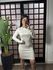 Vestido tricô botões Gabrieli 1505 - Branco 