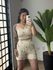 Conjunto shorts Cereja 2472-1 - Bege 