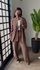 Camisa Linho Joana 3593 - Marrom 