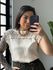 Blusa Linho Delicada 77381 - Areia 