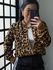 Bomber animal print acetinada Ana Clara 3234-Marrom
