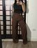 Calça Pantalona Fati 1342 - Marrom 