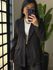 Blazer Alongado Aline 812 - Preto 