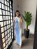 Vestido Linho Bicolor 2813 - Azul 
