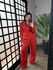 Conjunto Alfaiataria com Brilho Serena 1385 - Vermelho