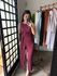 Conjunto shorts/saia transpassada Dara 372 - Vinho 