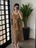 Vestido midi Monique1670 - Bege