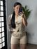 Conjunto Shorts Alfaiataria Dália 86 - Creme 