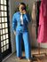 Conjunto Linho Savina CC92 - Azul 