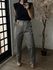 Calça Acetinada Plus Size Alana 1183 - Cinza C065