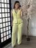 Conjunto Calça Bordado Anitta 7012 - Amarelo C017