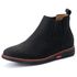 Bota Botina Chelsea Couro Sola Borracha Palmilha Anatomica Preto Fosco