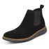 Bota Botina Chelsea Couro Camurça Eco Sola Borracha Palmilha Anatomica Preto