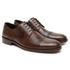 Sapato Social Masculino Brogue com Cadarço Couro Marrom Confortável