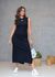 vestido midi PRETO COLCCI