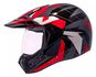 Capacete Bieffe 3 Sport Com Viseira Cristal 30th React Cinza Vermelho