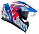 Capacete Bieffe B-trail Defender C/ Óculos On Road Off Road Azul