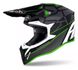 Capacete Airoh Wraap Trilha Moto Motocross Off Road Downhill Cinza Verde
