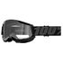 Óculos 100% Strata 2 Preto Transparente Motocross Off Road Trilha