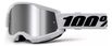 Óculos Off Road 100% Strata 2 Espelhado Motocross Branco Espelhado