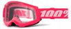 Óculos 100% Strata 2 Pink Transparente Motocross Off Road Trilha