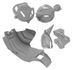Kit Protetor De Carter Quadro Tampa De Motor Anker Crf250f Cinza