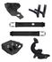 Kit IV Protetor Motor Quadro Balança Guia Pinhão Crf 230 Anker Preto
