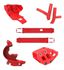 Kit IV Protetor Motor Quadro Balança Guia Pinhão Crf 230 Anker Vermelho