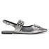 Sapatilha Slingback Maitê Metalizado Prata