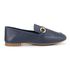 Mocassim Em Couro Emily Azul Marinho