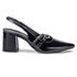 Scarpin Slingback Monopólio Lavy Verniz Preto
