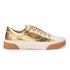 Tênis Feminino Casual Brida Monopólio Metalizado Ouro 