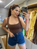 Body Poliamida Cavado Marrom