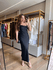 Vestido Midi Cetim Elis Preto