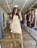 Vestido Frente Unica Bege