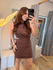 Vestido Lorena Marrom 