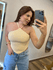  Cropped Yara Amarelo Manteiga 