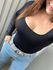 Body Manga Longa Aurora Preto