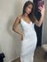 Vestido Lurex Jade Branco