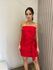 Vestido Nanda Com Amarração Vermelho 
