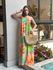 Vestido Estampado Verônica Laranja 