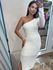 Vestido Hari Tricot Modal Nula Manga Branco