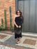 Vestido Hari Tricot Modal Nula Manga Preto