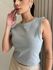 Regata Cropped Canelada Power Cinza
