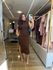 Vestido Carol Marrom 