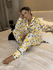 Pijama Feminino Americano Longo Aléxia Limão Siciliano